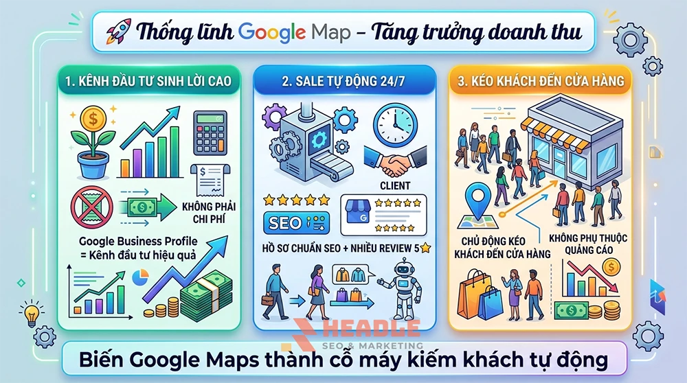 Dịch vụ quản trị Google Business Profile Chiếm lĩnh vị trí, thống lĩnh doanh thu địa phương