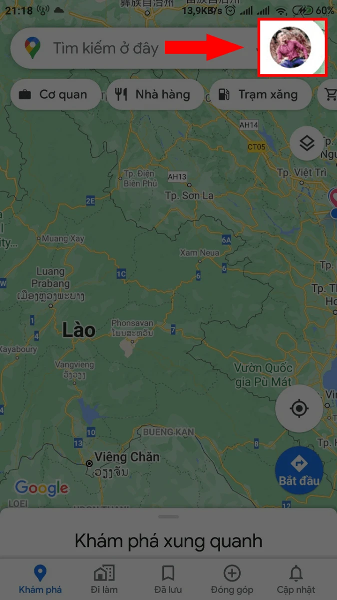 Dòng thời gian google map