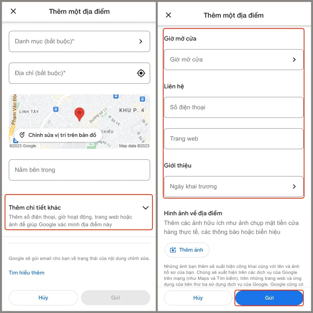 Cách thêm địa điểm trên Google Map