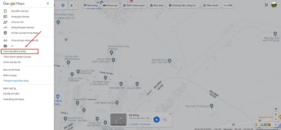 Cách thêm địa chỉ trên Google Map bằng máy tính