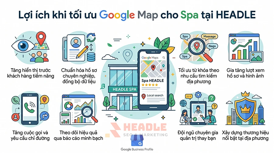 Giải pháp tối ưu Google Map cho spa