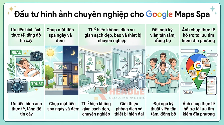 Tối ưu Google Map cho spa giúp tăng khách hàng